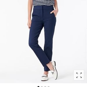 NWOT J. Crew Remi Pant, Navy, Size 6